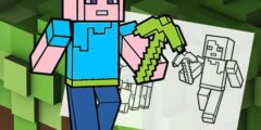 Minecraft Fun Coloring Book